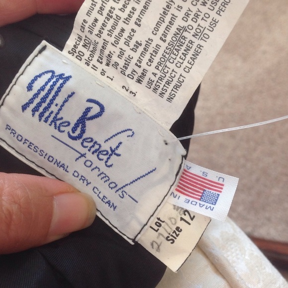 Mike Benet formal gold and black long dress - Picture 7 of 8